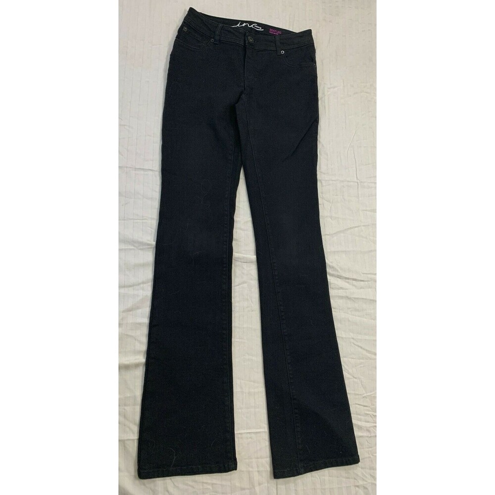 INC DENIM BOOT LEG REGULAR FIT JEANS SIZE 2L